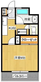 アイン都城【706号室】の間取り