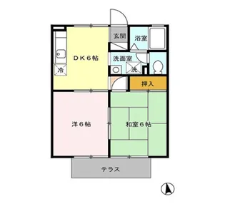 セジュールカミムラ【1階】の間取り