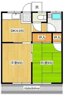 森アパート【1-1号室】の間取り