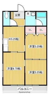リヴェールコート【202号室】の間取り