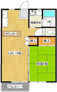 丸久第12コーポ A棟【202号室】の間取り