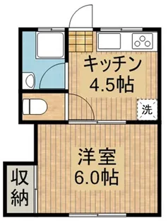大淀コーポ【102号室】の間取り