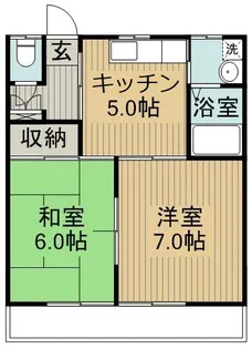 ピュアコート高橋【201号室】の間取り