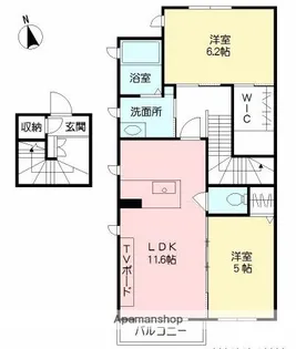 VIVACE(ヴィバーチェ)【2階】の間取り