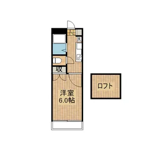 あいらんど花繰 B棟【206号室】の間取り