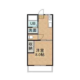 年見マンションジョウ【202号室】の間取り