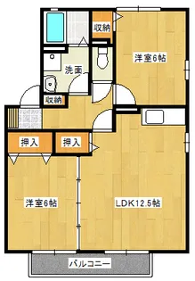 D’コート都島【2階】の間取り