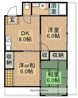 3DKの間取り画像