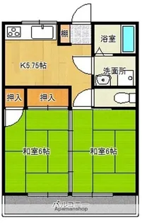 ベルハウス【203号室】の間取り