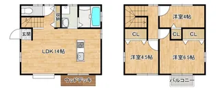 宮崎県都城市久保原町【一戸建】の間取り