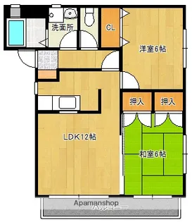 LEO MIYAKOBARU【201号室】の間取り