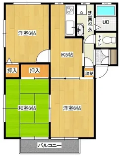 サンパテック【2-101号室】の間取り