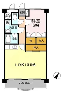 キルトスター【3階】の間取り
