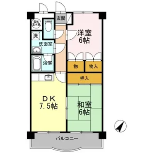 キルトスター【3階】の間取り