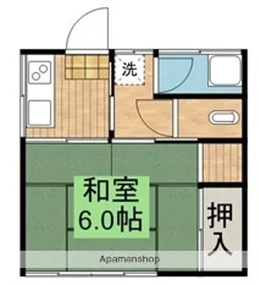 日昇コーポ【A201号室】の間取り