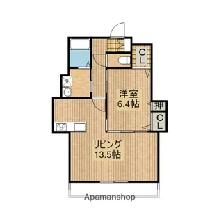 スカイコート志比田Ⅰ【1階】の間取り