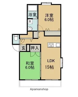 GFB−E【101号室】の間取り