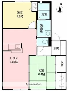 VEGAS1(ベガス)【2階】の間取り