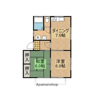 グリーンコーポ植木2号館【203号室】の間取り