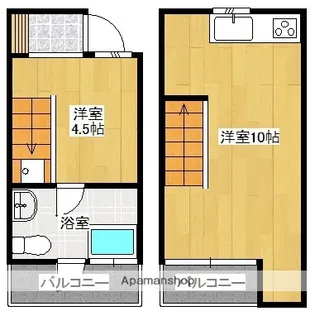 スペーススリー【A号室】の間取り