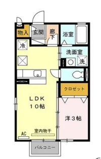 セジュール・希らら【2階】の間取り