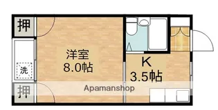 コーポラス雅【106号室】の間取り