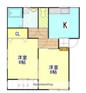 コーポモーリー【1階】の間取り