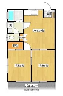 コーポグレース【202号室】の間取り
