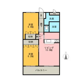 あやめハイムⅡ【1階】の間取り
