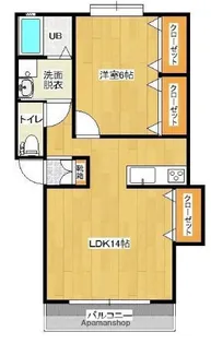 ガーデンヒルズ吉尾【303号室】の間取り