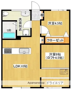 CAT BOX LOFTA棟【101号室】の間取り