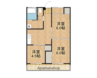 クローバーⅢ【303号室】の間取り