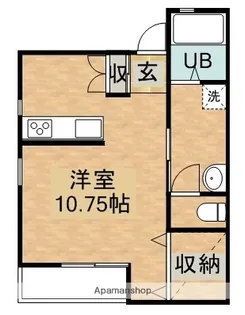 ラパン郡元 D棟【1階】の間取り