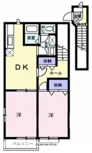セゾンシティ A【2階】の間取り