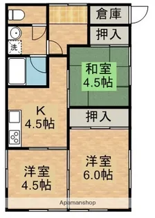 宮崎県都城市上長飯町【一戸建】の間取り