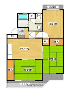 小野カメラ年見コーポ【103号室】の間取り