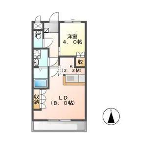 サンタプレイス【2階】の間取り