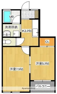 REVE【A101号室】の間取り