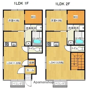 コンフォールK B棟【203号室】の間取り