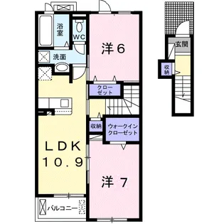 ステラ Ⅱ【2階】の間取り