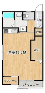 ヴィ・ウルーズ【1階】の間取り