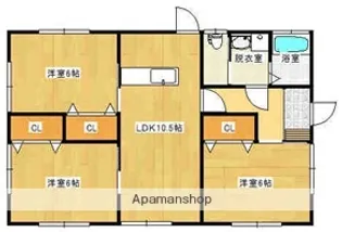 宮崎県北諸県郡三股町大字樺山【一戸建】の間取り
