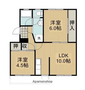 メゾン花繰【102号室】の間取り