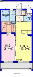 サンリットSR年見【4階】の間取り