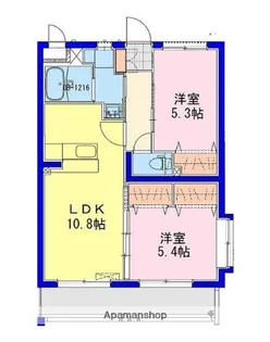 ライズ霧島【2階】の間取り