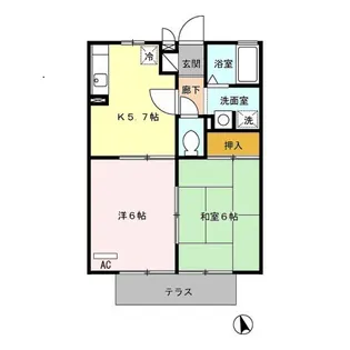 アメニティK【2階】の間取り