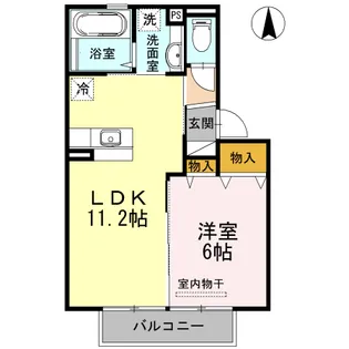プラウド年見【2階】の間取り