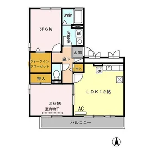 セジュール早水 Ⅰ号館【1階】の間取り