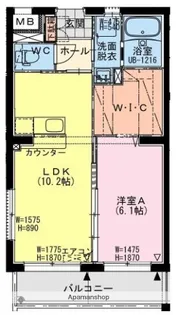 セブン・セブン都北【1階】の間取り