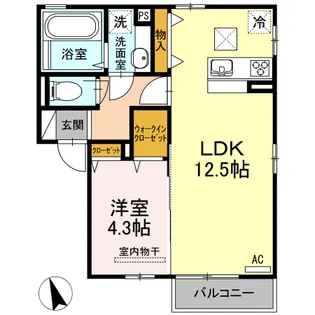 ヴェルデ カーサ【1階】の間取り